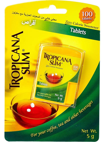 Tropicana Slim Zero Calorie Sweetener Diet 100 Tablets