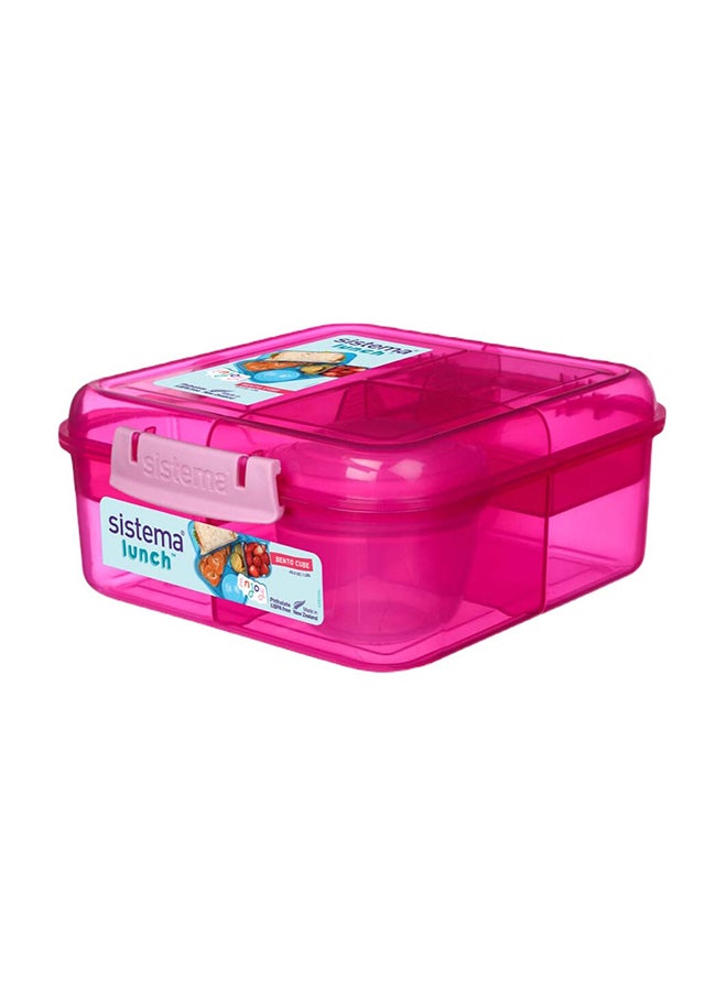 Sistema Bento Cube Lunch Box 1.25L Pink