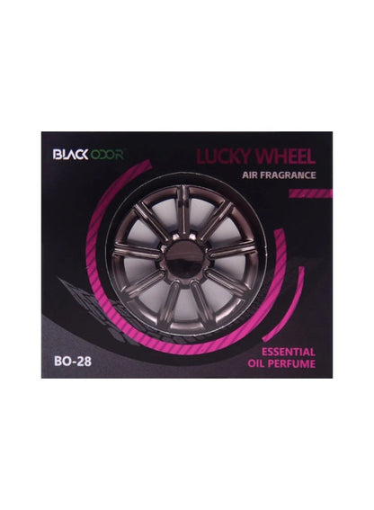 BLACK ODOR Lucky Wheel Car Air Freshener
