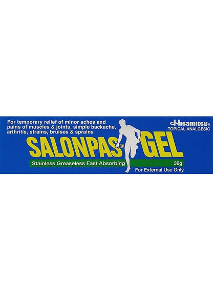 fast-absorbing 30g, gel topical, gel topical analgesic, greaseless fast-absorbing, hisamitsu, joint pain, joint pain stainless, muscle joint, muscle joint pain, pain stainless, pain stainless greaseless, salonpas gel, salonpas gel topical, stainless greas