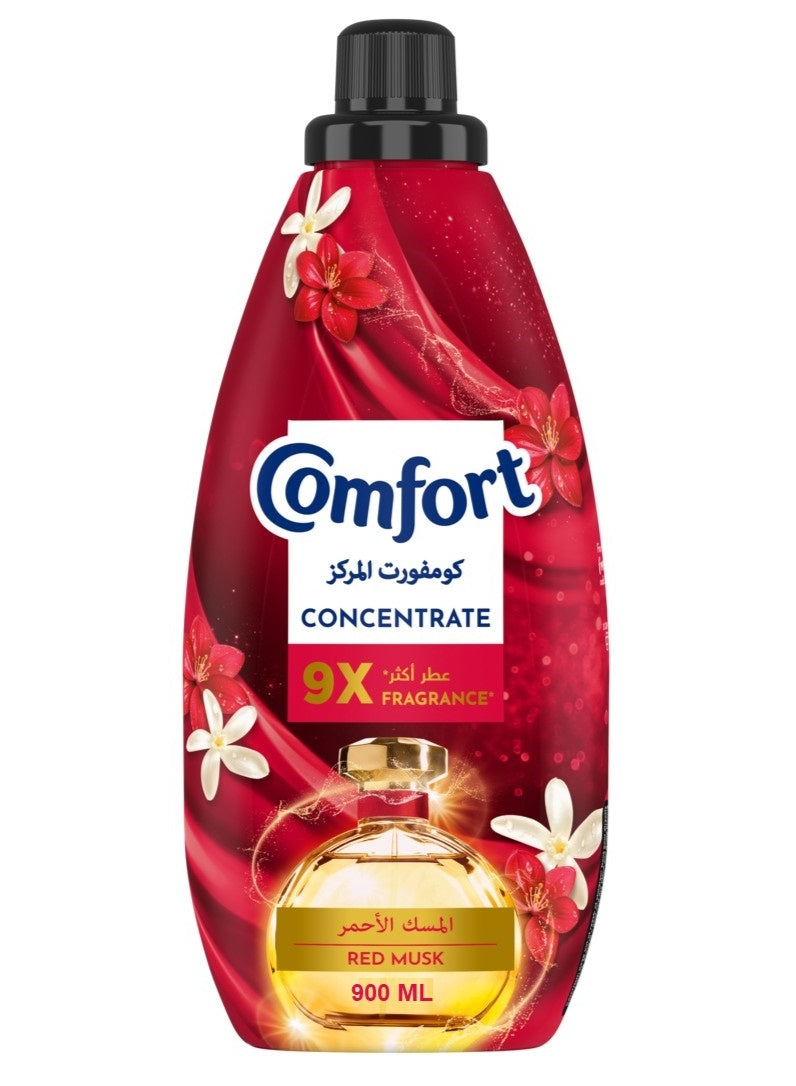 add one, comfort, concentrate fabric, concentrate fabric softener, ever key, fabric softener, fabric softener red, fragrance concentrate, fragrance concentrate fabric, musk 900ml, one cap, red musk, red musk 900ml, softener red, softener red musk