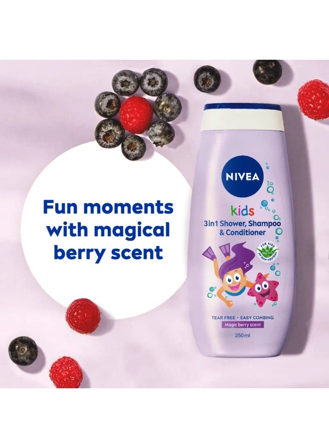 Nivea 3 In 1 Shower Gel Shampoo Conditioner for Kids