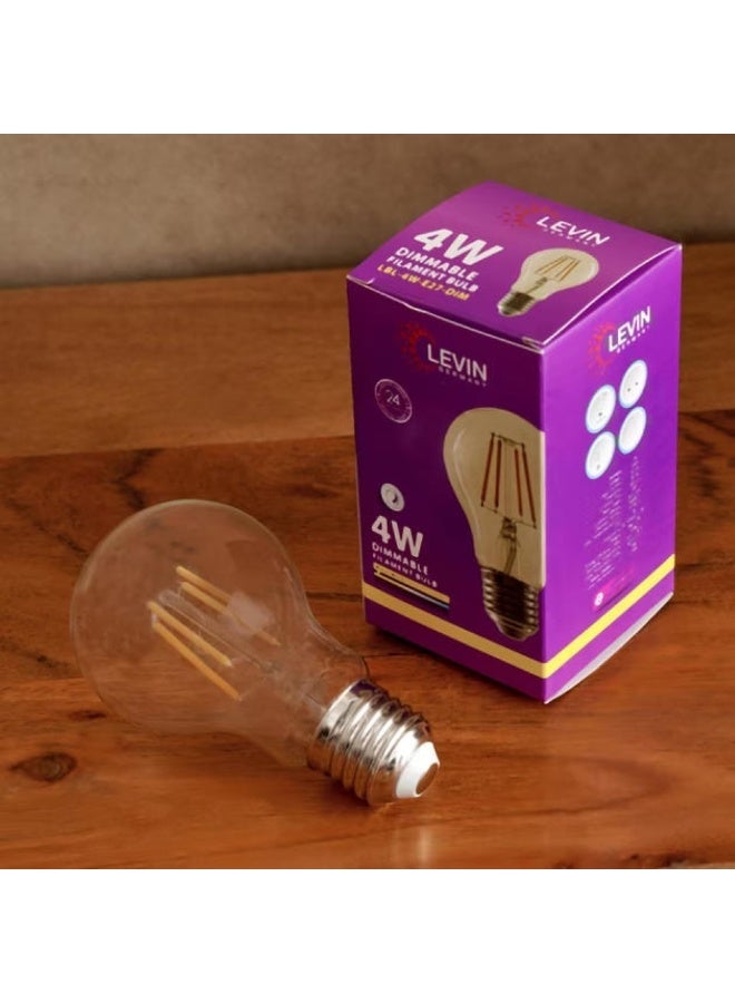 Dimmable LED Filament Bulb by Levin Germany