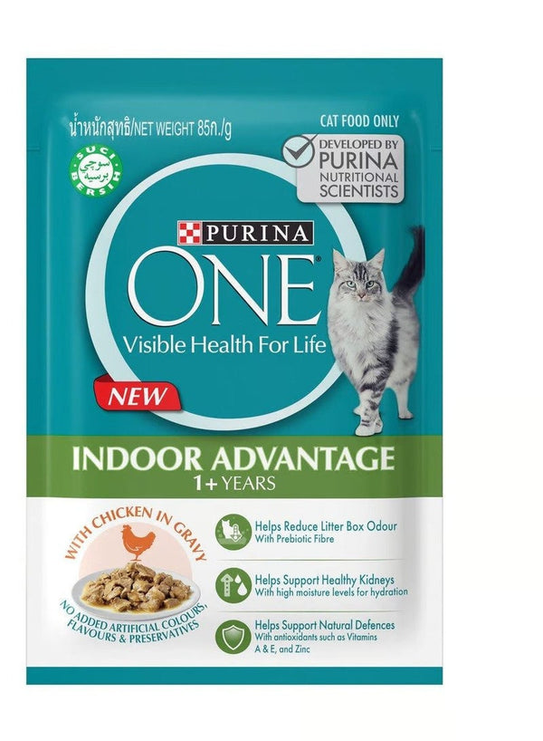 Purina One Indoor Advantage Cat Food with Chicken Gravy