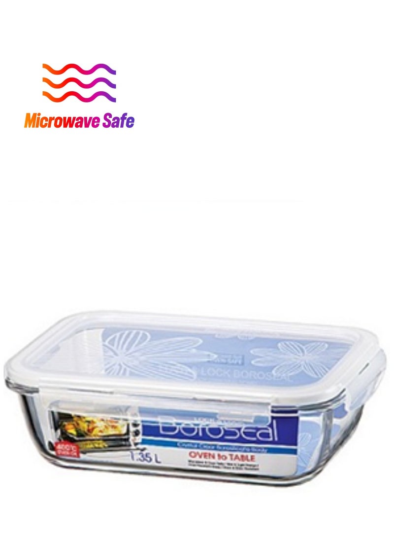 Premium Boroseal Glass Food Container by Lock & Lock