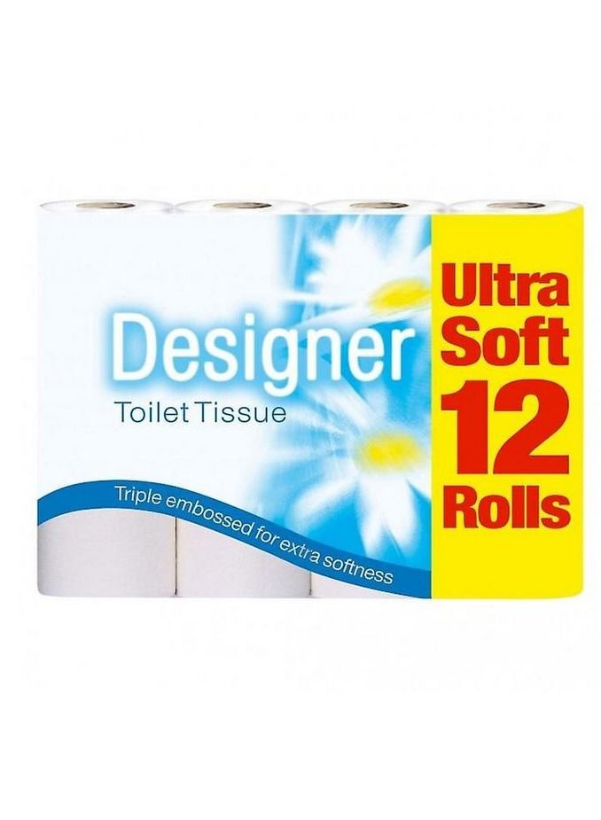 Designer Toilet Rolls Pack of 12 - Premium Quality