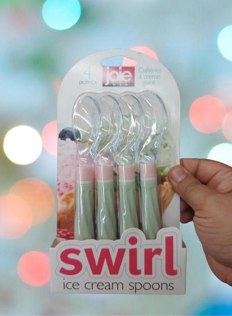 Joie Swirl Ice Cream Spoons 4Pc Set