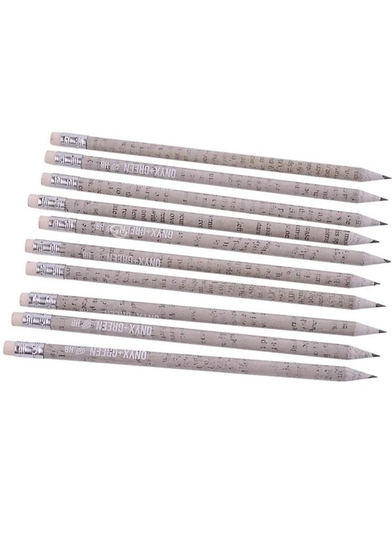 Eco-Friendly Newspaper Pencil Set by ONYX+GREEN