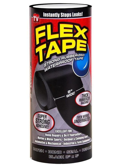 FLEX TAPE Strong Waterproof Tape 20.3x12.7 cm, Black
