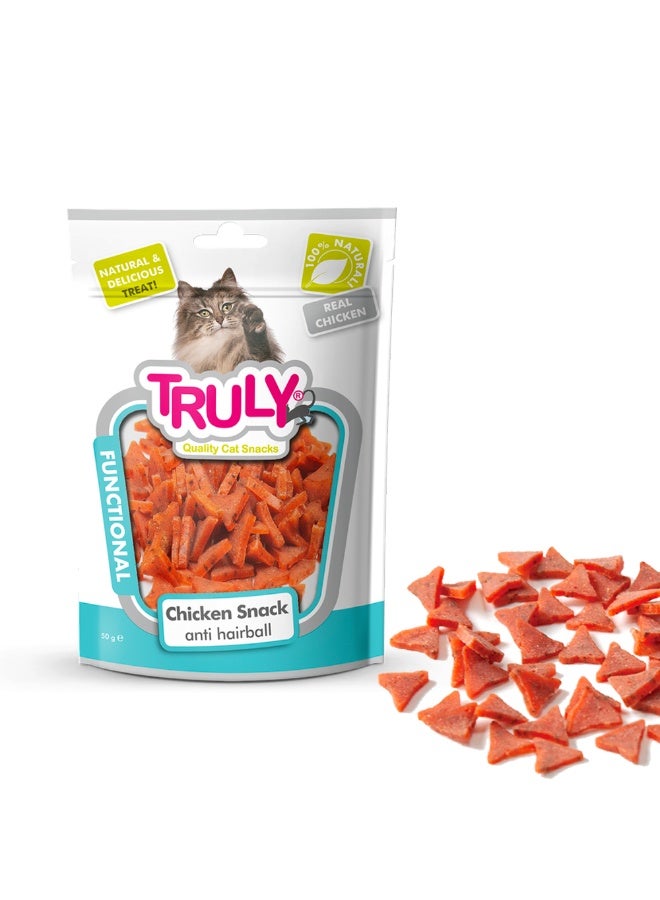 Truly Cat Chicken Snacks Anti Hairball 50G