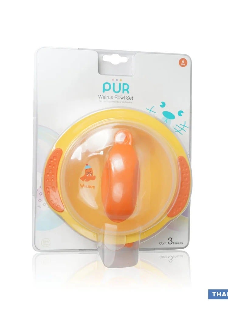 Pur Pur Walrus Mealtime Set Yellow