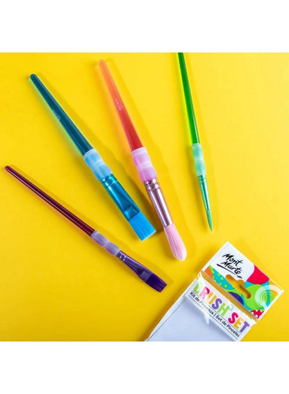Mont Marte Kids Brush Set 4Pc