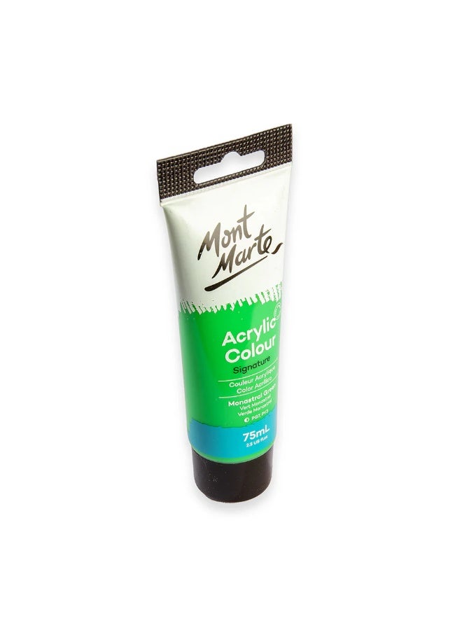 Mont Marte Acrylic Colour Paint Monastral Green 75 ML