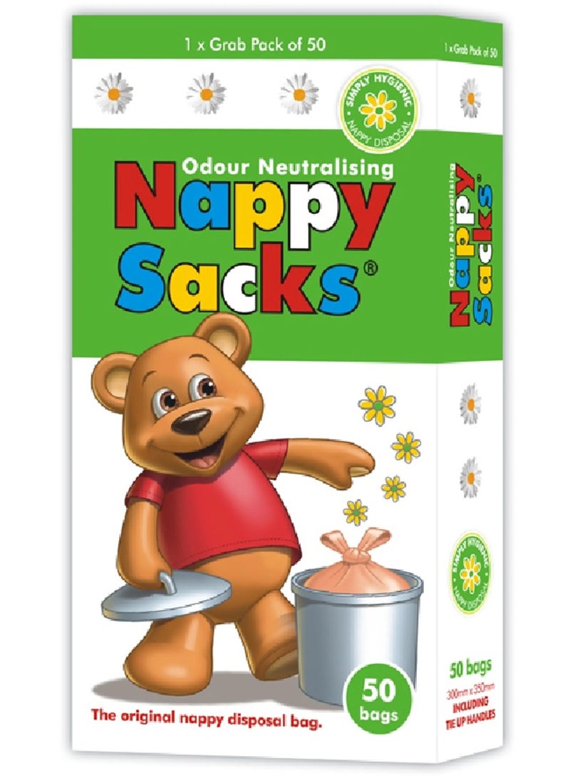 Disposable Nappy Bags 50 Pack - Nappy Sacks
