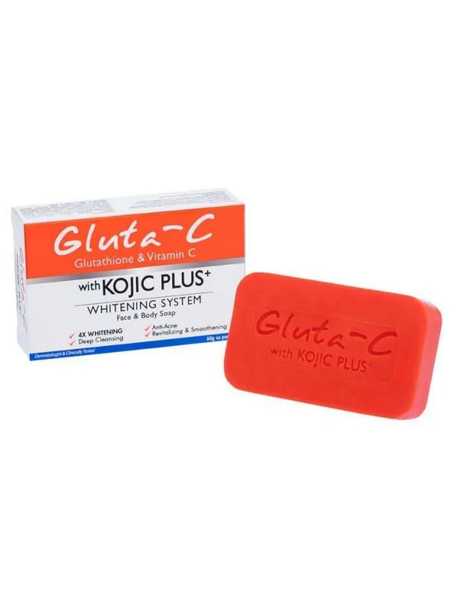 body soap, body soap 60g, face body, face body soap, gluta c, glutathione vitamic, kojic plus, kojic plus whitening, plus whitening, plus whitening system, soap 60g, system face, system face body, whitening system, whitening system face