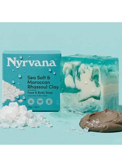 clay soap, clay soap detoxifies, detoxifies refreshes, moroccan rhassoul, moroccan rhassoul clay, nyrvana, rhassoul clay, rhassoul clay soap, salt moroccan, salt moroccan rhassoul, sea salt, sea salt moroccan, soap detoxifies, soap detoxifies refreshes, v