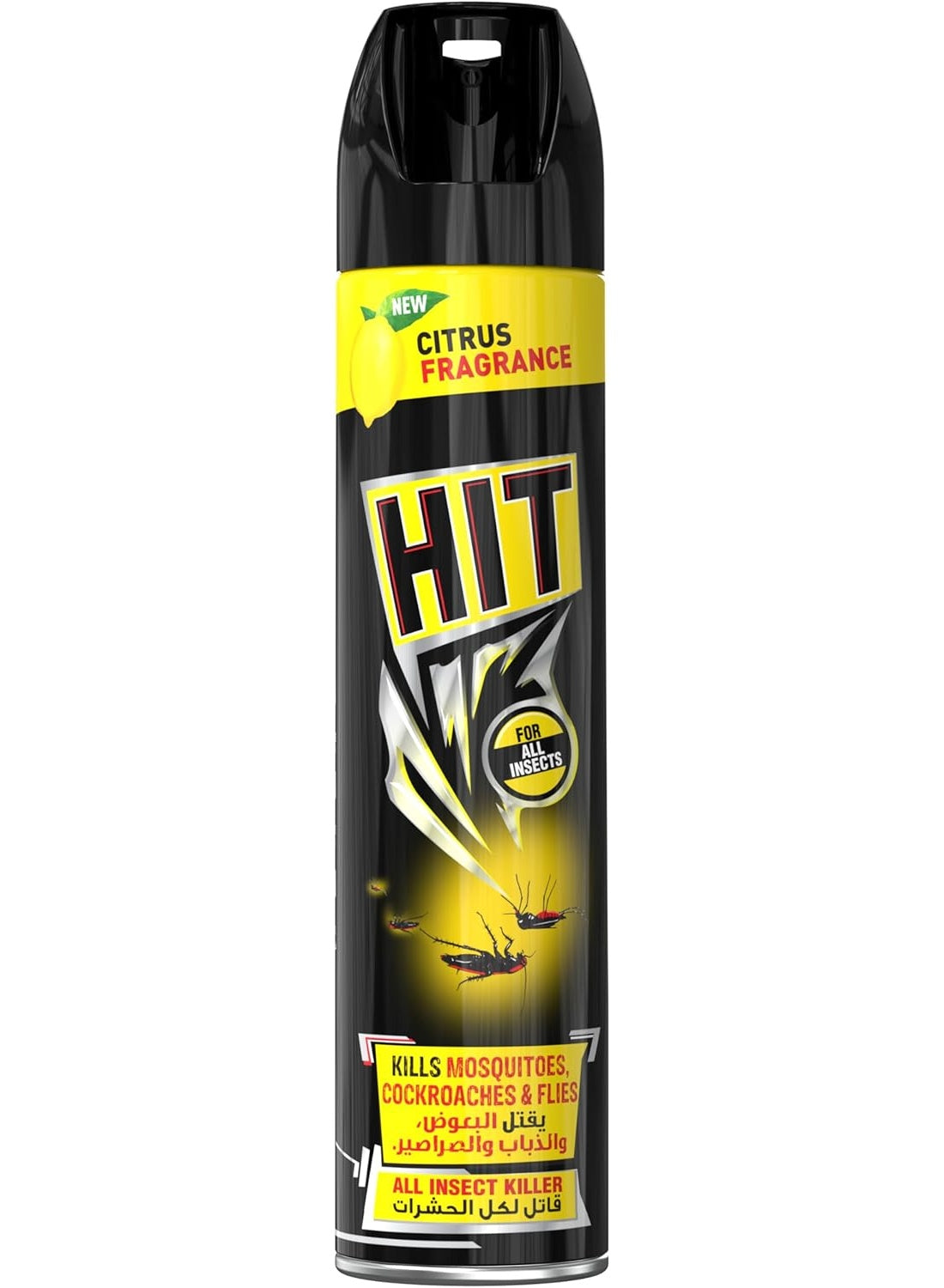 brand hit, citrus fragrance, cool dry, dry place, hit, hit citrus, insect killer, near food, note keep, place away, shake well, spray mist, spray near, spray type, water open