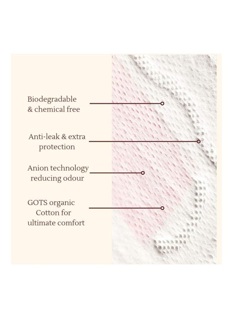 Organic Maternity Pads 10 Pack by PLASTFREE