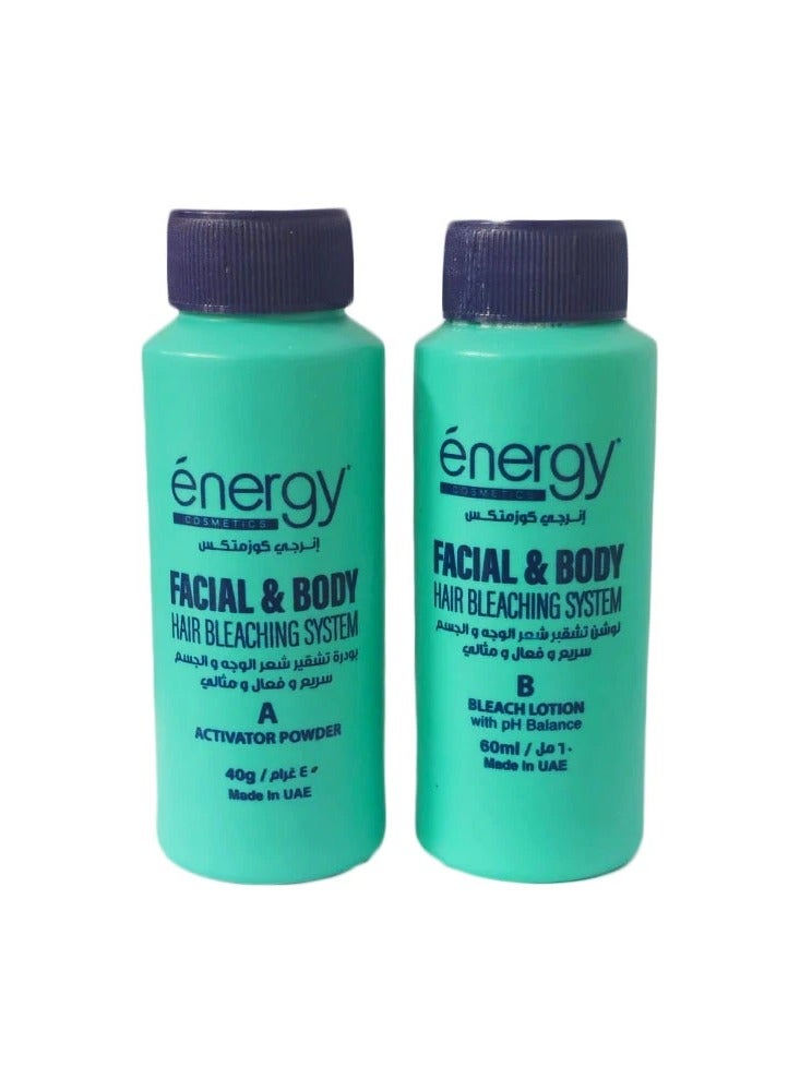 Facial and Body Hair Bleaching System - ENERGY COSMETICS
