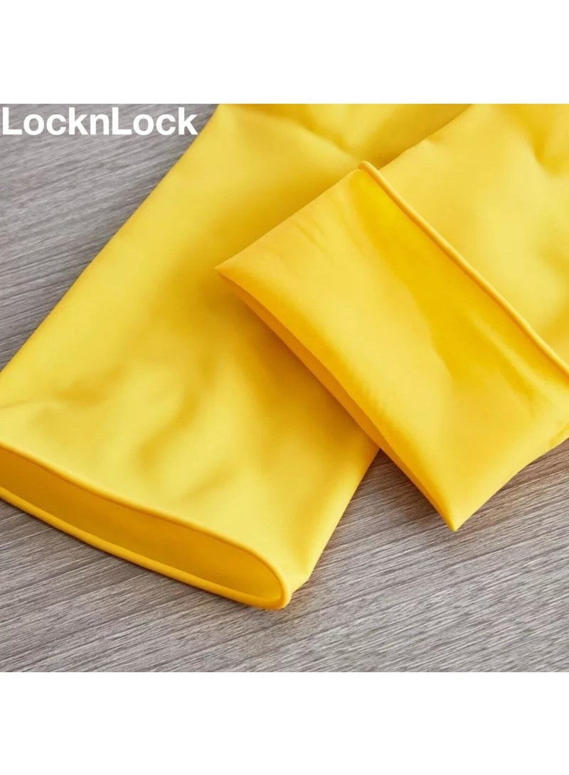 LocknLock Rubber Gloves 31 Cm Small Yellow