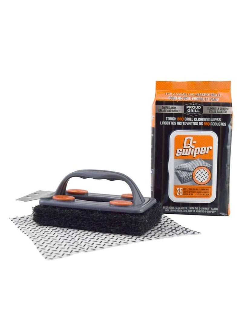 Premium Bristle-Free Grill Cleaner Set by PROUD GRILL