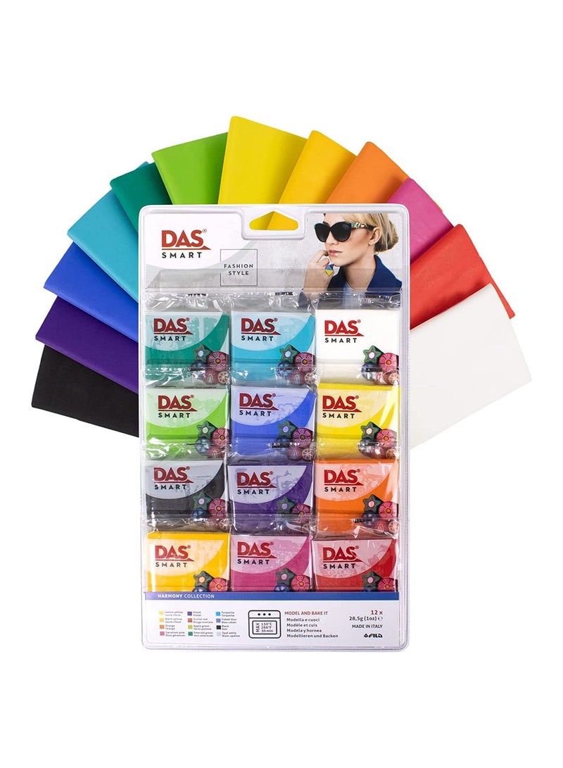 DAS Smart Polymer Clay Set 12 Pcs