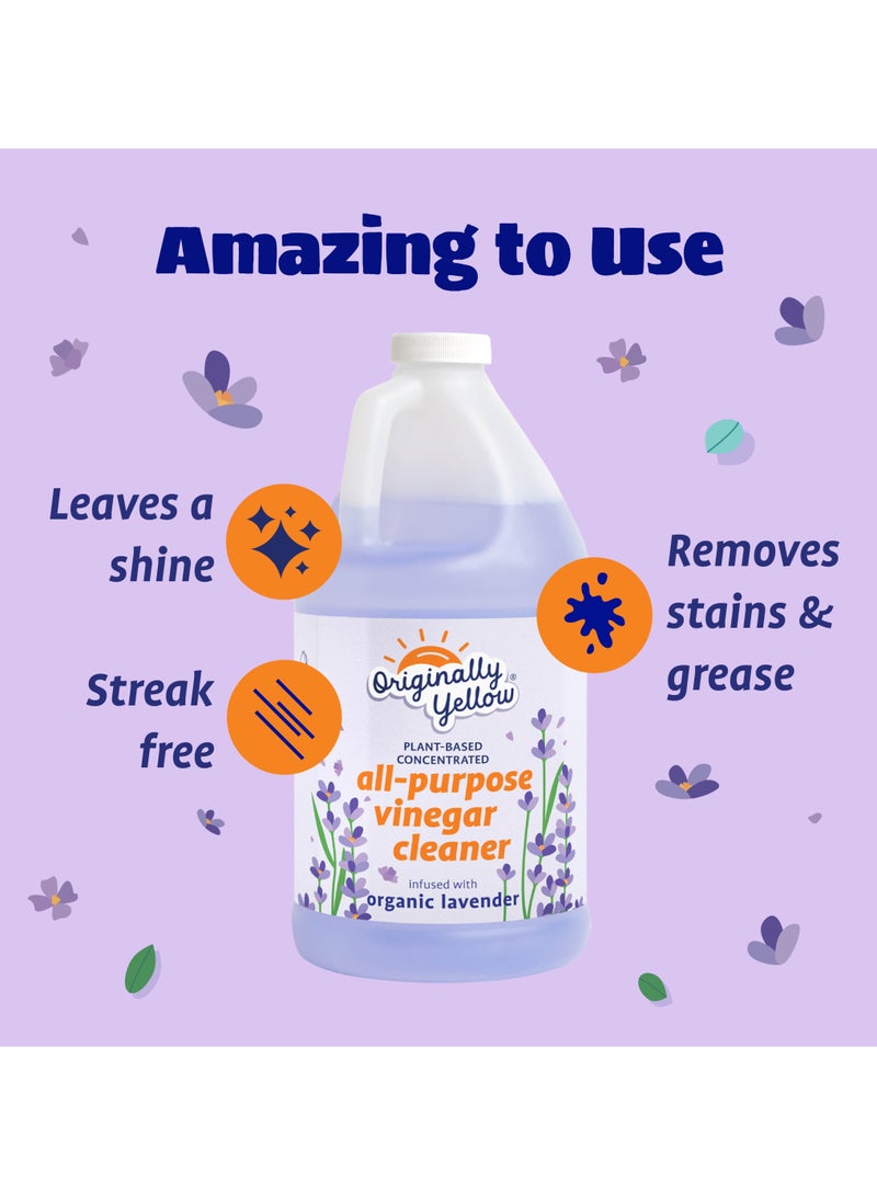 Organic Lavender Vinegar Cleaner Concentrate 1.89L
