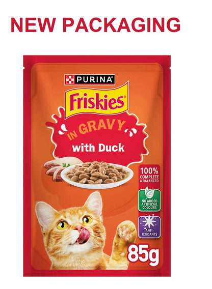 Friskies Duck Chunks in Gravy Cat Food 85G - PURINA