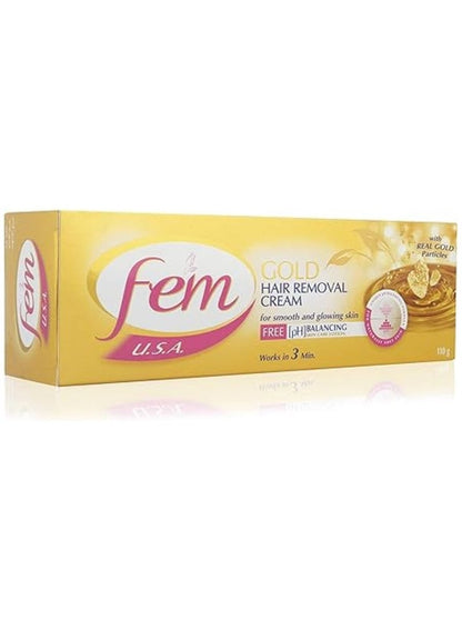Fem Hair Removal Cream with Gold - 110 G