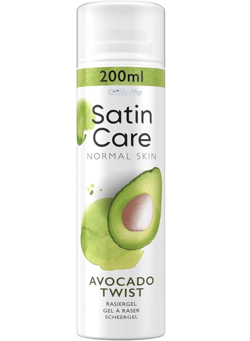 Gillette Satin Care Avocado Twist Shave Gel 200ml