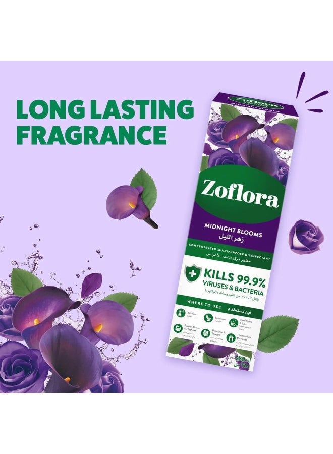 Zoflora Multipurpose Disinfectant Midnight Blooms 250 ML