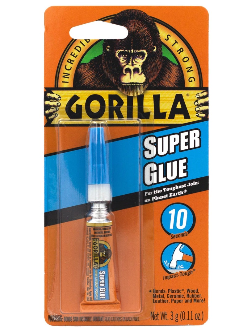 Gorilla Super Glue 3G - Premium Adhesive for Home Repairs