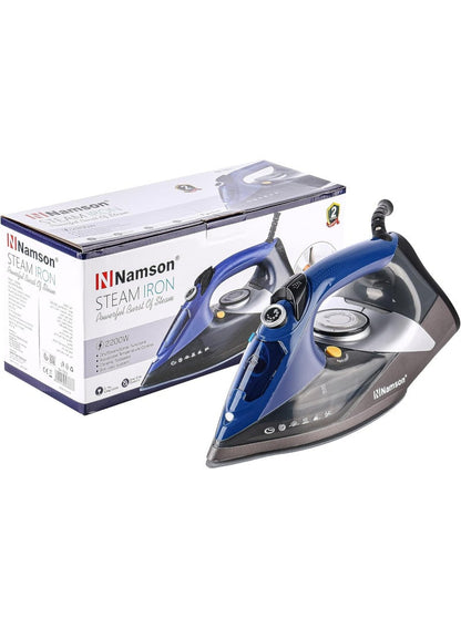 NAMSON 2200W Steam Iron with Ceramic Soleplate
