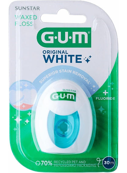 cool dry, floss fluoride, floss fluoride 30m, floss key, fluoride 30m, gums key, oral care, original white, original white waxed, sunstar, type thin, waxed floss, waxed floss fluoride, white waxed, white waxed floss