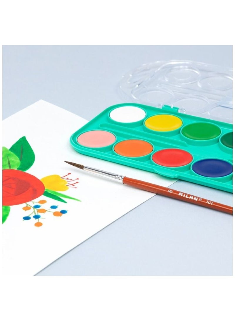 MILAN Set Of 12 Opaque Watercolour Tablets