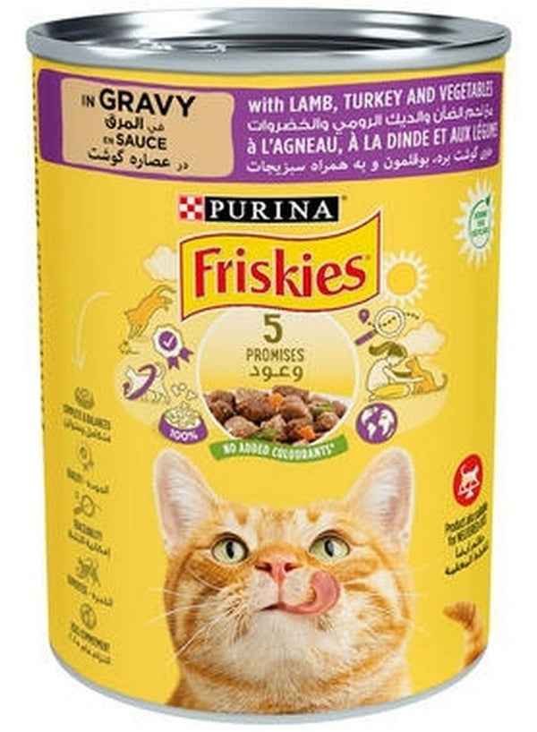 Purina Friskies Lamb Turkey Vegetables Cat Food 400g