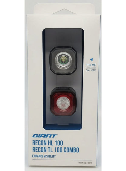 Giant Recon HL 100 & TL 100 Bike Light Set