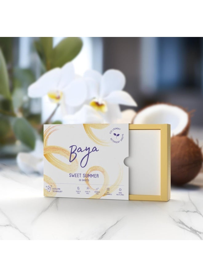 Baya Laundry Detergent Sheets Sweet Summer