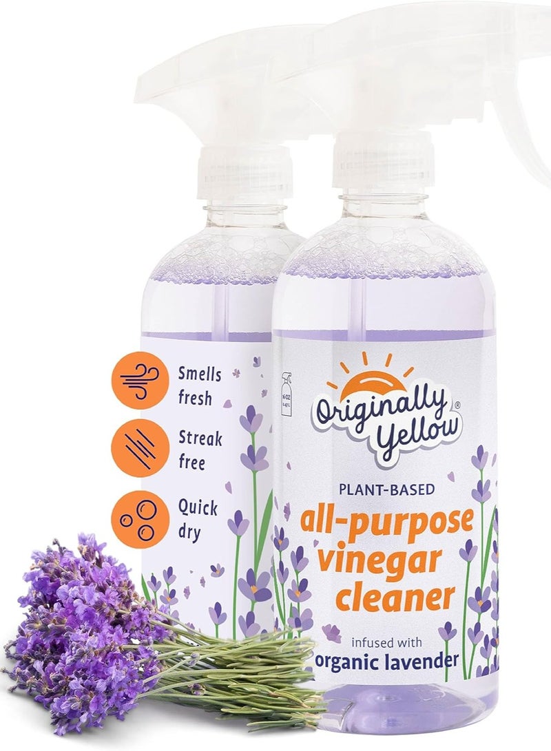 Lavender Infused Distilled Vinegar Spray - 470 ML