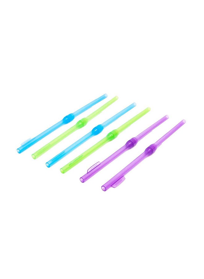 Sistema 6-Piece Reusable Drinking Straws - Multicolor