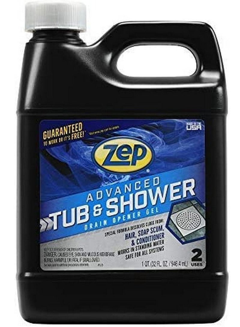 Zep Tub and Shower Drain Opener Gel - 32 Ounce