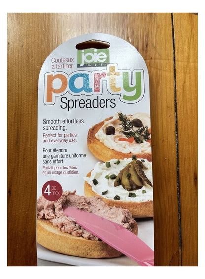 Joie Set of 4 Spreading Knives - Party Colors
