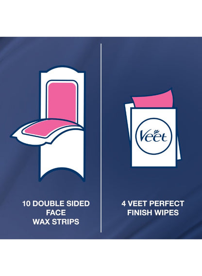 Veet Aloe Vera & Green Tea Gel Strips for Dry Skin