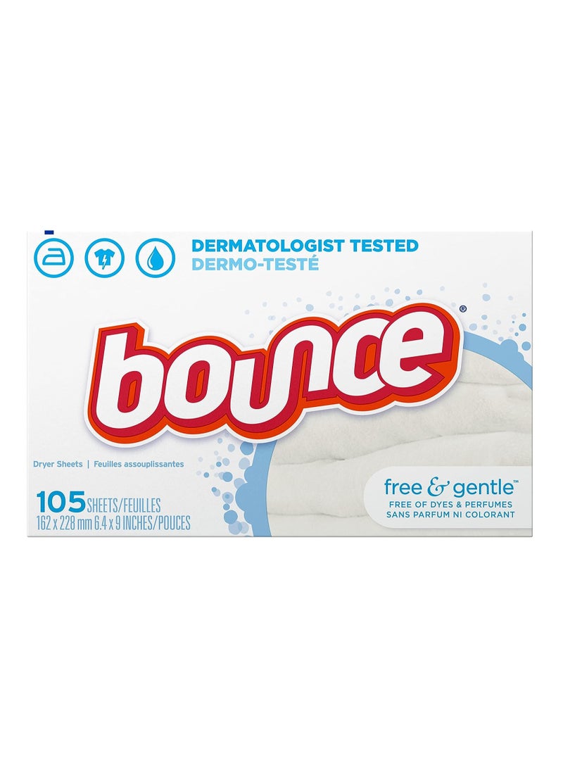 Bounce Fabric Softener Dryer Sheets - 105 Count