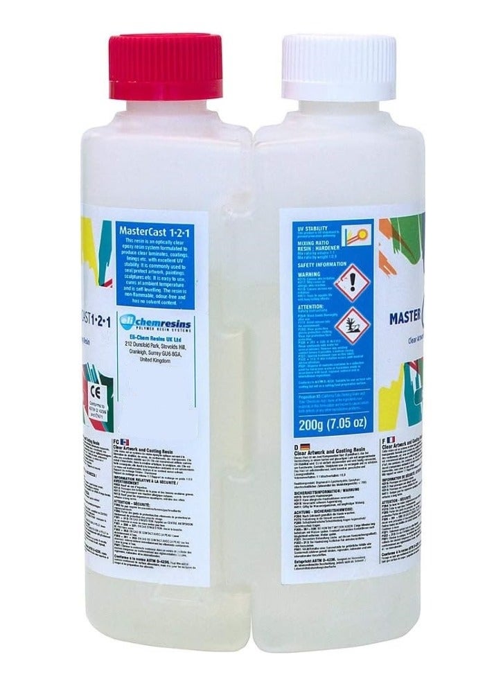 MASTERCAST 1-2-1 Clear Art Coating Resin 200 G