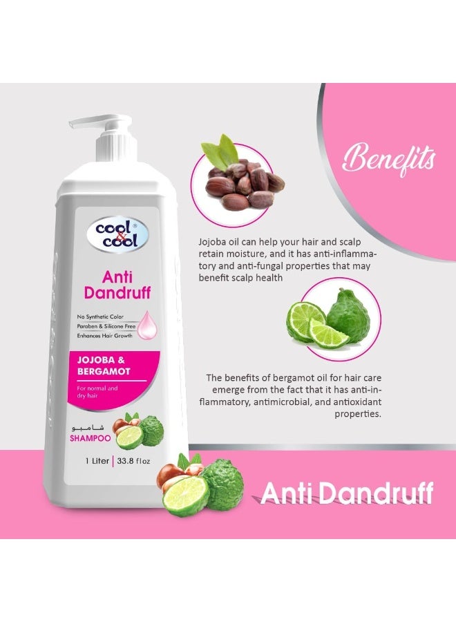 Cool & Cool Jojoba Bergamot Anti Dandruff Shampoo