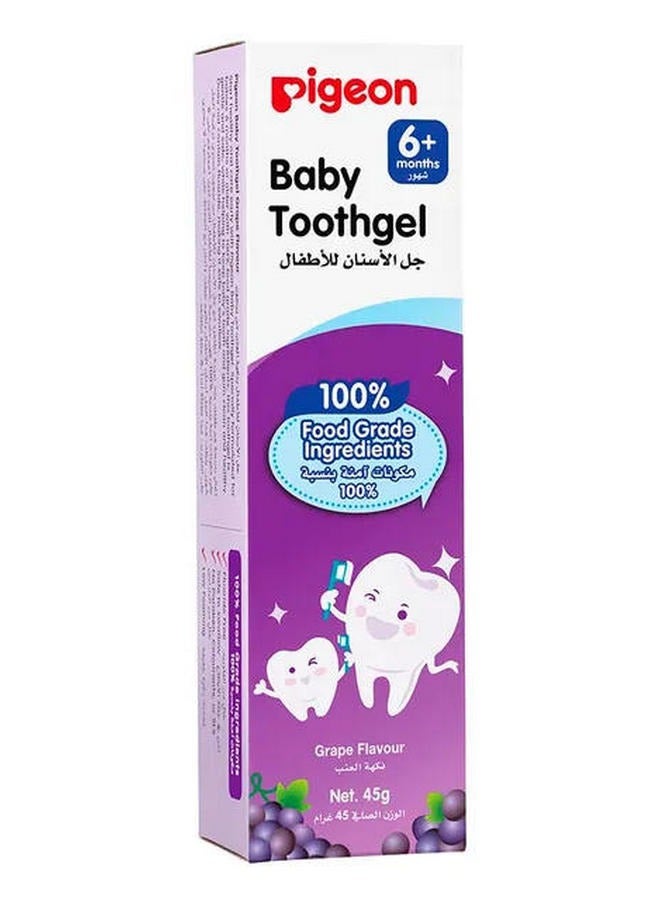Pigeon Toothgel 6+ Month Grape Flavour 45 G