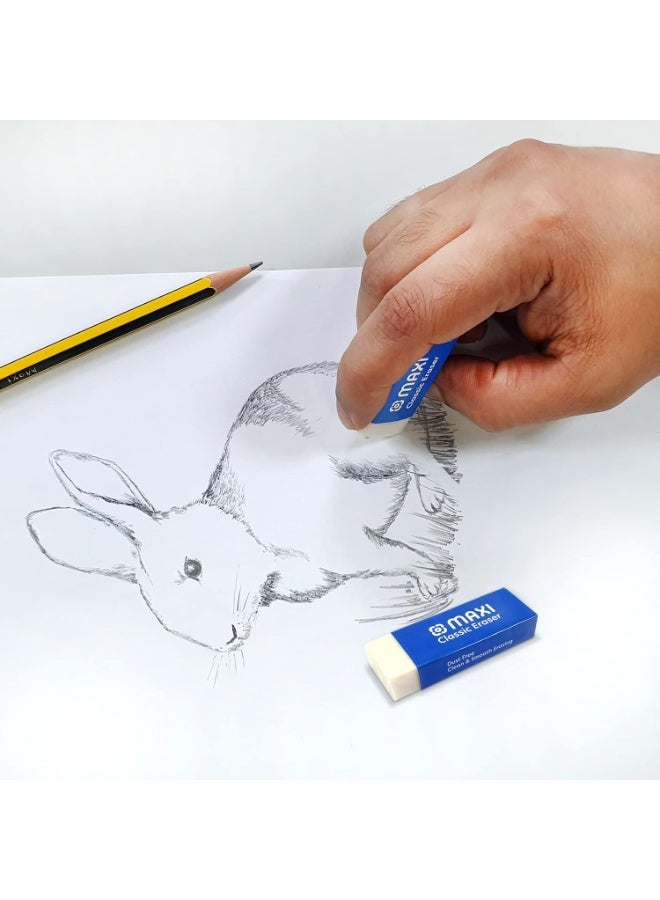 Maxi Classic Dust Free Eraser Pack - Premium Quality