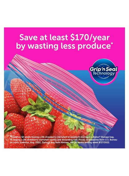 Ziploc Easy Open Storage Bags 48 Count
