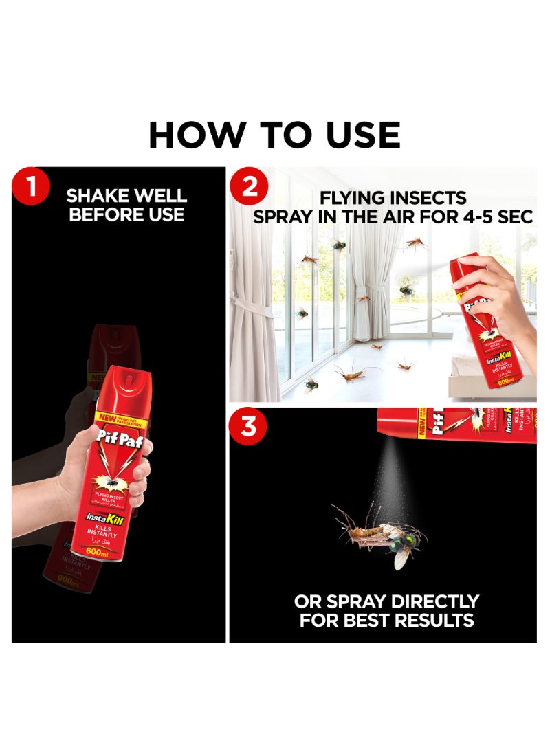 Pif Paf PowerGard Mosquito And Fly Killer 600ml